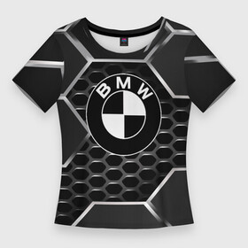 Женская футболка 3D Slim с принтом BMW в Курске,  |  | amg | auto | bmw | honda | jdm | mercedes | nissan | porsche | racing | sport | toyota | автомобил | автомобильные | киа | лексус | марка | машины | митсубиси | ниссан | порше | спорт | субару | тесла | тойота | хонда
