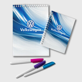 Блокнот с принтом Volkswagen в Курске, 100% бумага | 48 листов, плотность листов — 60 г/м2, плотность картонной обложки — 250 г/м2. Листы скреплены удобной пружинной спиралью. Цвет линий — светло-серый
 | Тематика изображения на принте: 2020 | car | sport | volkswagen | авто | автомобильные | бренд | вирус | коронавирус | марка | машина | новый лого | спорт | стиль | фольксваген