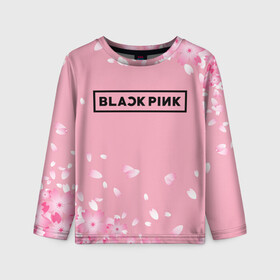 Детский лонгслив 3D с принтом BLACKPINK в Курске, 100% полиэстер | длинные рукава, круглый вырез горловины, полуприлегающий силуэт
 | black  pink | blackpink | jennie | jisoo | k pop | lalisa | группа | к поп | корейская группа | розовый | черный
