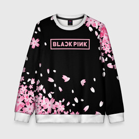 Детский свитшот 3D с принтом BLACKPINK в Курске, 100% полиэстер | свободная посадка, прямой крой, мягкая тканевая резинка на рукавах и понизу свитшота | Тематика изображения на принте: black  pink | blackpink | jennie | jisoo | k pop | lalisa | группа | к поп | корейская группа | розовый | черный