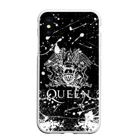 Чехол для iPhone XS Max матовый с принтом QUEEN в Курске, Силикон | Область печати: задняя сторона чехла, без боковых панелей | queen | британская рок группа | квин | куин | кьюин | мистер робот | музыка | рами малек | рок | рок музыка | фредди меркьюри