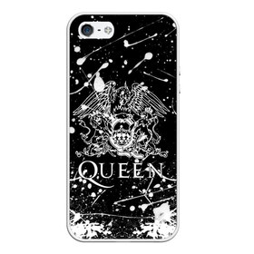 Чехол для iPhone 5/5S матовый с принтом QUEEN в Курске, Силикон | Область печати: задняя сторона чехла, без боковых панелей | queen | британская рок группа | квин | куин | кьюин | мистер робот | музыка | рами малек | рок | рок музыка | фредди меркьюри