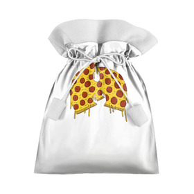 Подарочный 3D мешок с принтом Pizza Clan в Курске, 100% полиэстер | Размер: 29*39 см | Тематика изображения на принте: ghostface | method man | pizza | rap | rza | wu tang | ву танг | еда | метод мен | пицца | рэп