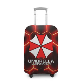 Чехол для чемодана 3D с принтом UMBRELLA CORP в Курске, 86% полиэфир, 14% спандекс | двустороннее нанесение принта, прорези для ручек и колес | ada wong | biohazard | leon | nemesis | project resistance | raccoon city | re | re3 | resident evil | resident evil 3 | rpd | stars | umbrella | ада вонг | амбрелла | немезис | ужасы