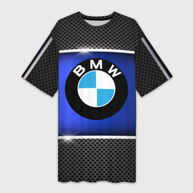 Платье-футболка 3D с принтом BMW в Курске,  |  | amg | auto | bmw | honda | jdm | mercedes | nissan | porsche | racing | sport | suba | toyota | автомобил | автомобильные | киа | лексус | марка | машины | митсубиси | ниссан | порше | спорт | субару | тесла | тойота | хонда