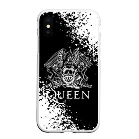 Чехол для iPhone XS Max матовый с принтом QUEEN в Курске, Силикон | Область печати: задняя сторона чехла, без боковых панелей | queen | британская рок группа | квин | куин | кьюин | мистер робот | музыка | рами малек | рок | рок музыка | фредди меркьюри