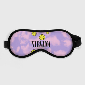 Маска для сна 3D с принтом NIRVANA в Курске, внешний слой — 100% полиэфир, внутренний слой — 100% хлопок, между ними — поролон |  | in utero | nevermind | nirvana | nirvana in utero | nirvana logo | smile | курт кобейн | нирвана | нирвана in utero | нирвана лого