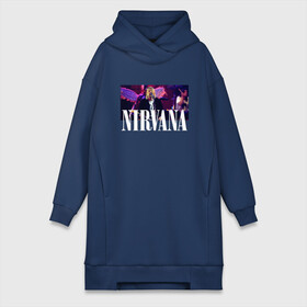 Платье-худи хлопок с принтом NIRVANA в Курске,  |  | in utero | nevermind | nirvana | nirvana in utero | nirvana logo | smile | курт кобейн | нирвана | нирвана in utero | нирвана лого