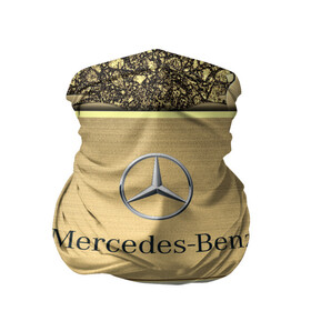 Бандана-труба 3D с принтом MERCEDES GOLD в Курске, 100% полиэстер, ткань с особыми свойствами — Activecool | плотность 150‒180 г/м2; хорошо тянется, но сохраняет форму | 2020 | amg | auto | brabus | clk | cls | glk | mercedes | mercedes benz | slk | sport | авто | автомобиль | автомобильные | амг | брабус | бренд | глк | марка | машины | мерседес | слк | спорт | цлк | цлс