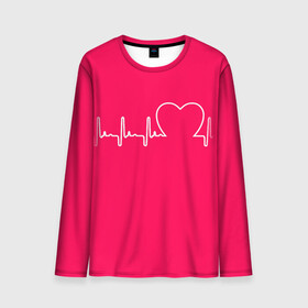 Мужской лонгслив 3D с принтом Халат Кардиолога в Курске, 100% полиэстер | длинные рукава, круглый вырез горловины, полуприлегающий силуэт | белые халаты | вирус | врач | детский врач | детский кардиолог | кардио | кардиология | мед | медик | медсестра | подарок | сердце | символика | терапевт