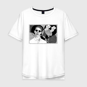 Мужская футболка хлопок Oversize с принтом Тима Белорусских Мокрые кроссы в Курске, 100% хлопок | свободный крой, круглый ворот, “спинка” длиннее передней части | мокрые кроссы | музыка | тима белорусских