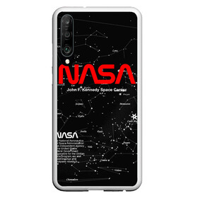 Чехол для Honor P30 с принтом NASA в Курске, Силикон | Область печати: задняя сторона чехла, без боковых панелей | nasa | астронавт | вселенная | звёздная карта | звёзды | космический | космонавт | космонавтика | космос | наса | ракета | шатл