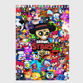 Скетчбук с принтом BRAWL STARS POKO в Курске, 100% бумага
 | 48 листов, плотность листов — 100 г/м2, плотность картонной обложки — 250 г/м2. Листы скреплены сверху удобной пружинной спиралью | 8 bit | bibi | brawl stars | brock | bull | crow | dinomike | el primo | leon | mobile game | nita | poko | ricochet | sandy | shall | stars | tara | бравл старс | ворон | леон | мобильные игры