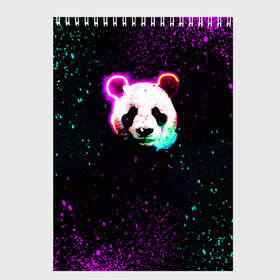Скетчбук с принтом Панда в Курске, 100% бумага
 | 48 листов, плотность листов — 100 г/м2, плотность картонной обложки — 250 г/м2. Листы скреплены сверху удобной пружинной спиралью | animals | panda | весна | вселенная | галактика | космос | лето | панда | пандочка | с пандой