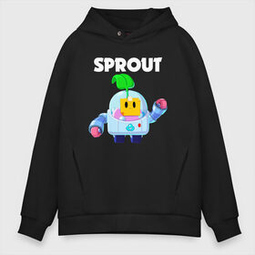 Мужское худи Oversize хлопок с принтом BRAWL STARS SPROUT в Курске, френч-терри — 70% хлопок, 30% полиэстер. Мягкий теплый начес внутри —100% хлопок | боковые карманы, эластичные манжеты и нижняя кромка, капюшон на магнитной кнопке | 8 bit | 8 бит | bibi | brawl stars | crow | el brown | leon | leon shark | max | mr.p | sally leon | shark | sprout | stars | virus | werewolf | акула | биби | вирус | ворон | леон | оборотень | пингвин