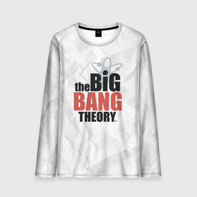 Мужской лонгслив 3D с принтом Big Bang Theory logo в Курске, 100% полиэстер | длинные рукава, круглый вырез горловины, полуприлегающий силуэт | big bang theory | howard wolowitz | leonard hofstadter | penny | raj | sheldon cooper | stuart bloom | vdgerir | воловитц | леонард хофстедер | пэнни | радж | раджешь кутрапалли | тбв | теория большого взрыва | чак лорри | шелдон | шэл