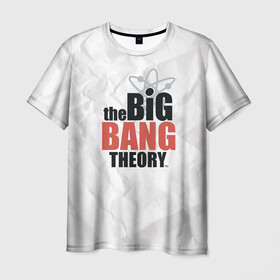 Мужская футболка 3D с принтом Big Bang Theory logo в Курске, 100% полиэфир | прямой крой, круглый вырез горловины, длина до линии бедер | Тематика изображения на принте: big bang theory | howard wolowitz | leonard hofstadter | penny | raj | sheldon cooper | stuart bloom | vdgerir | воловитц | леонард хофстедер | пэнни | радж | раджешь кутрапалли | тбв | теория большого взрыва | чак лорри | шелдон | шэл