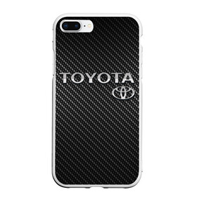 Чехол для iPhone 7Plus/8 Plus матовый с принтом TOYOTA CARBON в Курске, Силикон | Область печати: задняя сторона чехла, без боковых панелей | carbon | toyota | абстракция | авто | автомобиль | карбон | лого | логотип | машина | таета | тоета | тойота