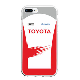 Чехол для iPhone 7Plus/8 Plus матовый с принтом Toyota Driver в Курске, Силикон | Область печати: задняя сторона чехла, без боковых панелей | racing | rally | rally team | toyota | toyota team | гонки | тайота | тоёта | тойота