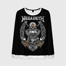 Мужской свитшот 3D с принтом Megadeth в Курске, 100% полиэстер с мягким внутренним слоем | круглый вырез горловины, мягкая резинка на манжетах и поясе, свободная посадка по фигуре | countdown to extinction | бас | гитара | группа | дэйв мастейн | кико лоурейро | лос анджелес | метал | трэш | хард рок | хеви метал