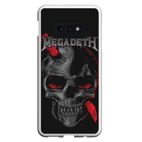 Чехол для Samsung S10E с принтом Megadeth в Курске, Силикон | Область печати: задняя сторона чехла, без боковых панелей | countdown to extinction | бас | гитара | группа | дэйв мастейн | кико лоурейро | лос анджелес | метал | трэш | хард рок | хеви метал