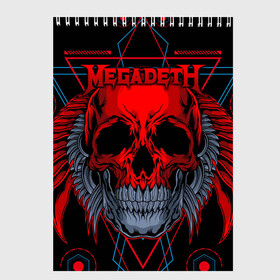 Скетчбук с принтом Megadeth в Курске, 100% бумага
 | 48 листов, плотность листов — 100 г/м2, плотность картонной обложки — 250 г/м2. Листы скреплены сверху удобной пружинной спиралью | countdown to extinction | бас | гитара | группа | дэйв мастейн | кико лоурейро | лос анджелес | метал | трэш | хард рок | хеви метал