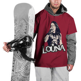 Накидка на куртку 3D с принтом Louna в Курске, 100% полиэстер |  | louna | лу геворкян | луна | лусине | музыка | рок | русский рок
