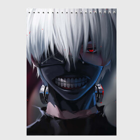 Скетчбук с принтом TOKYO GHOUL в Курске, 100% бумага
 | 48 листов, плотность листов — 100 г/м2, плотность картонной обложки — 250 г/м2. Листы скреплены сверху удобной пружинной спиралью | anime | heroes | kaneki | manga | tokyo ghoul | аниме | герои | канеки | манга | токийский гуль | токио гуль