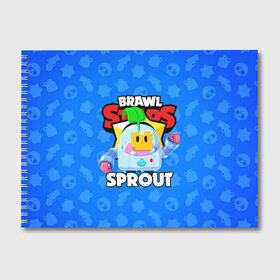 Альбом для рисования с принтом BRAWL STARS SPROUT в Курске, 100% бумага
 | матовая бумага, плотность 200 мг. | 8 bit | 8 бит | bibi | brawl stars | crow | el brown | leon | leon shark | max | mr.p | phoenix | sally leon | shark | sprout | stars | virus | werewolf | акула | биби | вирус | ворон | леон | оборотень | пингвин