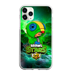 Чехол для iPhone 11 Pro Max матовый с принтом Space Leon Brawl Stars в Курске, Силикон |  | brawl stars | brawl stars leon | leon | leon green | leon зеленый | бравл старс | зеленый леон | леон | леон огонь | леон старс | скин зеленый