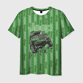 Мужская футболка 3D с принтом Jeep в Курске, 100% полиэфир | прямой крой, круглый вырез горловины, длина до линии бедер | auto | car sketch | jeep | авто | автомобильные | кар | лексус | машины | скетч