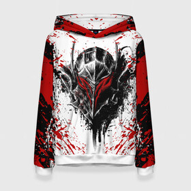 Женская толстовка 3D с принтом Берсерк маска черная в Курске, 100% полиэстер  | двухслойный капюшон со шнурком для регулировки, мягкие манжеты на рукавах и по низу толстовки, спереди карман-кенгуру с мягким внутренним слоем. | anime | anime berserk | berserk | knight | manga | аниме | аниме берсерк | берсерк | манга | рыцарь