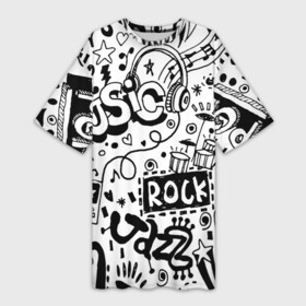 Платье-футболка 3D с принтом Rock в Курске,  |  | heavy metal | punk | rock music | гранж | дэткор | металл | музыка | нео | панк | пауэр | пост | постпанк | ривайвл | рок | трэш | хард | хеви