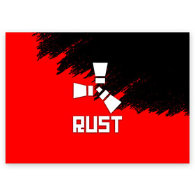 Поздравительная открытка с принтом RUST в Курске, 100% бумага | плотность бумаги 280 г/м2, матовая, на обратной стороне линовка и место для марки
 | dayz | facepunch | rust | state of decay | survival | the forest | this war of mine | выживалка rust | раст