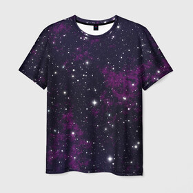 Мужская футболка 3D с принтом Космос в Курске, 100% полиэфир | прямой крой, круглый вырез горловины, длина до линии бедер | авиация | астрономия | воздухоплавания | градиент | звезды | космическое пространство | космонавтика | космос | маска | млечный путь | небо | созвездия