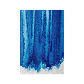 Обложка для паспорта матовая кожа с принтом Будь в потоке в Курске, натуральная матовая кожа | размер 19,3 х 13,7 см; прозрачные пластиковые крепления | Тематика изображения на принте: water | waterfall | абстракция | акварель | вода | водопад | голубая абстракция | дождь | краска | потеки краски | поток | потоки воды | потоки краски | текстура