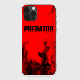 Чехол для iPhone 12 Pro Max с принтом PREDATOR | ХИЩНИК в Курске, Силикон |  | aliens | avp | black | cinema | predator | кино | фильм хищник | фильмы | хищник | чёрный | чужой