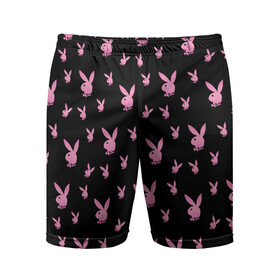 Мужские шорты спортивные с принтом Playboy в Курске,  |  | bunny | erotic | hefner | hugh | magazine | playboy | журнал | зайка | кролик | плейбой | хефнер | ххх | хью