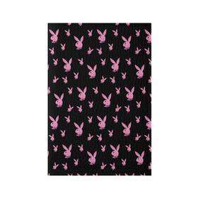 Обложка для паспорта матовая кожа с принтом Playboy в Курске, натуральная матовая кожа | размер 19,3 х 13,7 см; прозрачные пластиковые крепления | bunny | erotic | hefner | hugh | magazine | playboy | журнал | зайка | кролик | плейбой | хефнер | ххх | хью