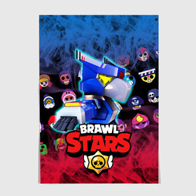 Постер с принтом CROW | BRAWL STARS в Курске, 100% бумага
 | бумага, плотность 150 мг. Матовая, но за счет высокого коэффициента гладкости имеет небольшой блеск и дает на свету блики, но в отличии от глянцевой бумаги не покрыта лаком | brawl | crow | leon | lion | sally | shark | spike | sprout | stars | бравл | весёлая | ворона | детская | для школы | игра | кактус | космос | красочная | кроу | леон | лион | мультик | ребёнку | робот | светлая | спайк | старз | старс | 