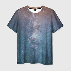 Мужская футболка 3D с принтом Космос в Курске, 100% полиэфир | прямой крой, круглый вырез горловины, длина до линии бедер | авиация | астрономия | воздухоплавания | градиент | звездная | звезды | космическое пространство | космонавтика | космос | маска | млечный путь | наса | небо | созвездия | черная дыра