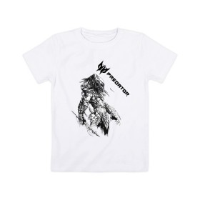 Детская футболка хлопок с принтом Predator: Hunting Grounds в Курске, 100% хлопок | круглый вырез горловины, полуприлегающий силуэт, длина до линии бедер | game | gamer | predator: hunting grounds | игра | шутер