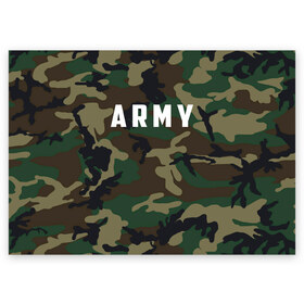 Поздравительная открытка A6 с принтом ARMY в Курске, 100% бумага | плотность бумаги 280 г/м2, матовая, на обратной стороне линовка и место для марки
 | army | usa | америка | американский | армейский | арми | армия | арму | зеленый | камок | камуфляж | маскировка | милитари | натовка | сша | темный