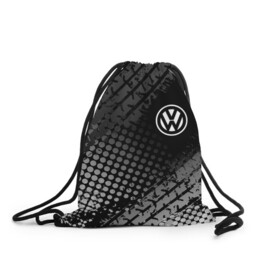 Рюкзак-мешок 3D с принтом Volkswagen в Курске, 100% полиэстер | плотность ткани — 200 г/м2, размер — 35 х 45 см; лямки — толстые шнурки, застежка на шнуровке, без карманов и подкладки | volkswagen | vw | vw значок | vw лого | vw марка | vw эмблема | wv | значок vw | значок фольксваген | лого автомобиля | лого вольцваген | логотип vw | фольксваген | фольцваген