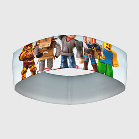 Повязка на голову 3D с принтом ROBLOX [5] в Курске,  |  | box | lego | minecraft | roblox | роблокс