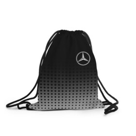 Рюкзак-мешок 3D с принтом Mercedes-Benz в Курске, 100% полиэстер | плотность ткани — 200 г/м2, размер — 35 х 45 см; лямки — толстые шнурки, застежка на шнуровке, без карманов и подкладки | amg | mercedes | mercedes значок | mercedes лого | mercedes марка | амг | бенц | лого автомобиля | логотип мерседес | мерин | мерс | мерседес | мерседес бенз | мерседес лого | мерседес эмблема