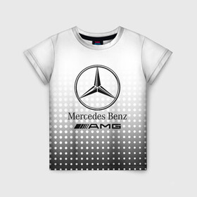 Детская футболка 3D с принтом Mercedes-Benz в Курске, 100% гипоаллергенный полиэфир | прямой крой, круглый вырез горловины, длина до линии бедер, чуть спущенное плечо, ткань немного тянется | amg | mercedes | mercedes значок | mercedes лого | mercedes марка | амг | бенц | лого автомобиля | логотип мерседес | мерин | мерс | мерседес | мерседес бенз | мерседес лого | мерседес эмблема