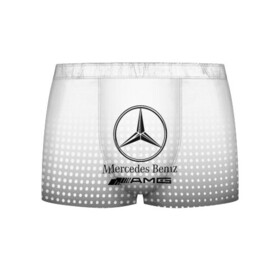 Мужские трусы 3D с принтом Mercedes-Benz в Курске, 50% хлопок, 50% полиэстер | классическая посадка, на поясе мягкая тканевая резинка | amg | mercedes | mercedes значок | mercedes лого | mercedes марка | амг | бенц | лого автомобиля | логотип мерседес | мерин | мерс | мерседес | мерседес бенз | мерседес лого | мерседес эмблема