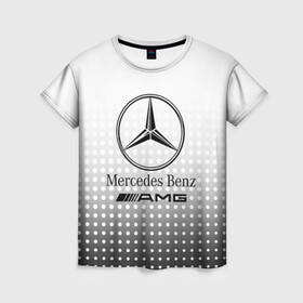 Женская футболка 3D с принтом Mercedes-Benz в Курске, 100% полиэфир ( синтетическое хлопкоподобное полотно) | прямой крой, круглый вырез горловины, длина до линии бедер | amg | mercedes | mercedes значок | mercedes лого | mercedes марка | амг | бенц | лого автомобиля | логотип мерседес | мерин | мерс | мерседес | мерседес бенз | мерседес лого | мерседес эмблема