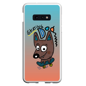 Чехол для Samsung S10E с принтом Skating Dog в Курске, Силикон | Область печати: задняя сторона чехла, без боковых панелей | cool | dog | skating dog | пес | скейт | скейтер | собака | собачка